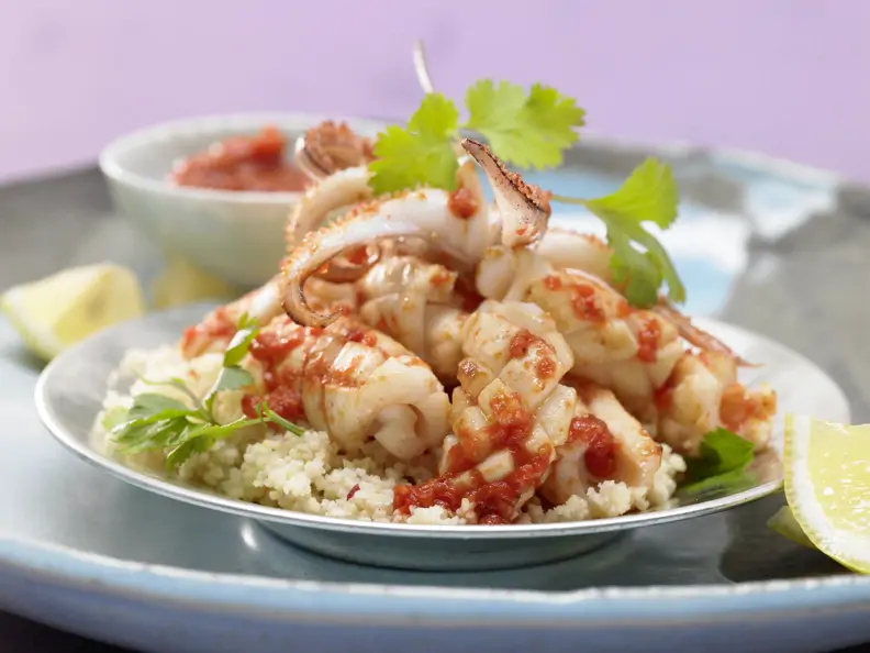 Arabische Calamari-Pfanne