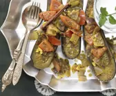 Indisches Auberginenragout