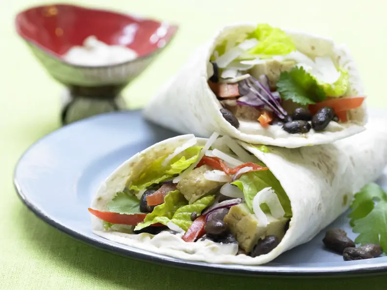 Vegetarische Wraps mit Tofu