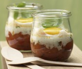 Pikante Eier im Glas