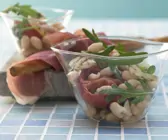Salat von weißen Bohnen