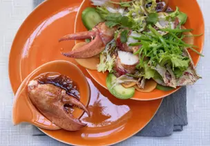 Hummer-Papaya-Salat