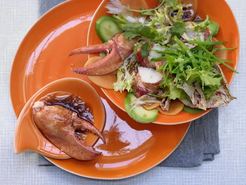 Hummer-Papaya-Salat