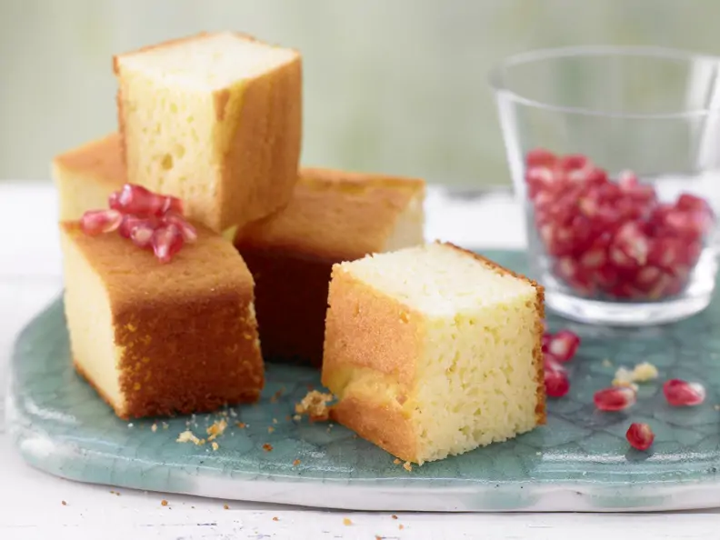 Limettenkuchenwürfel