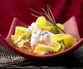 Pasta mit pochiertem Ei