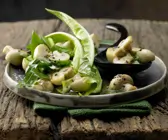 Lauwarmer Champignonsalat Rezept
