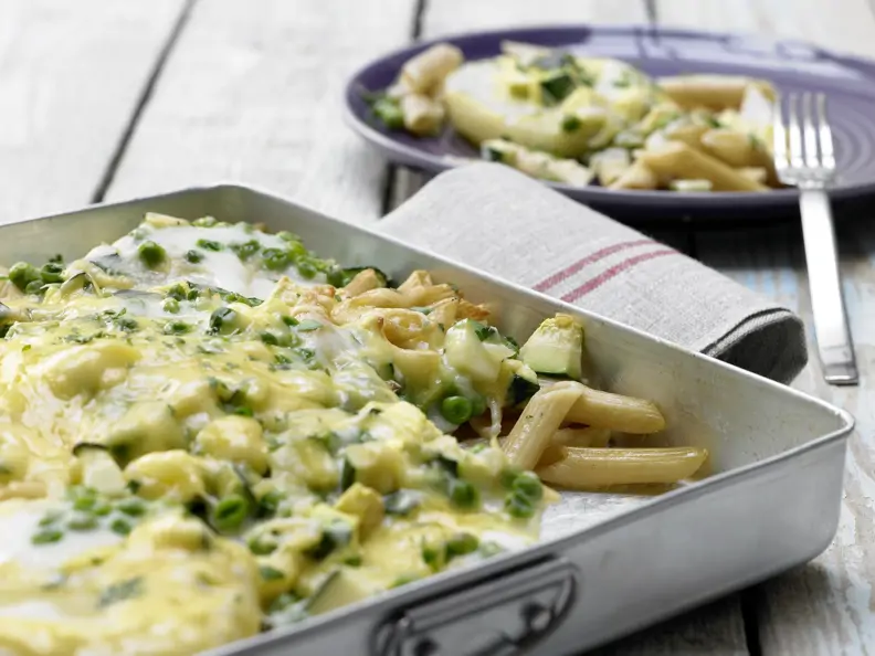 Kohlrabi-Nudel-Gratin