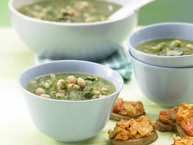 Grüne Kichererbsensuppe