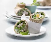 Pfannkuchen-Hähnchen-Wraps