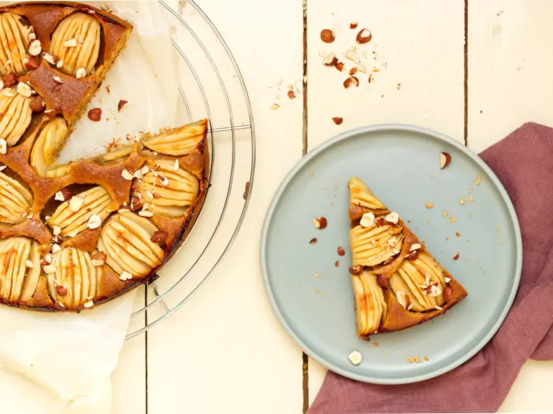Haselnuss-Apfelkuchen