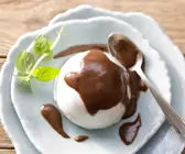 Gestürzte Joghurtcreme