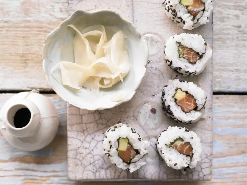 Lachs-Sushi