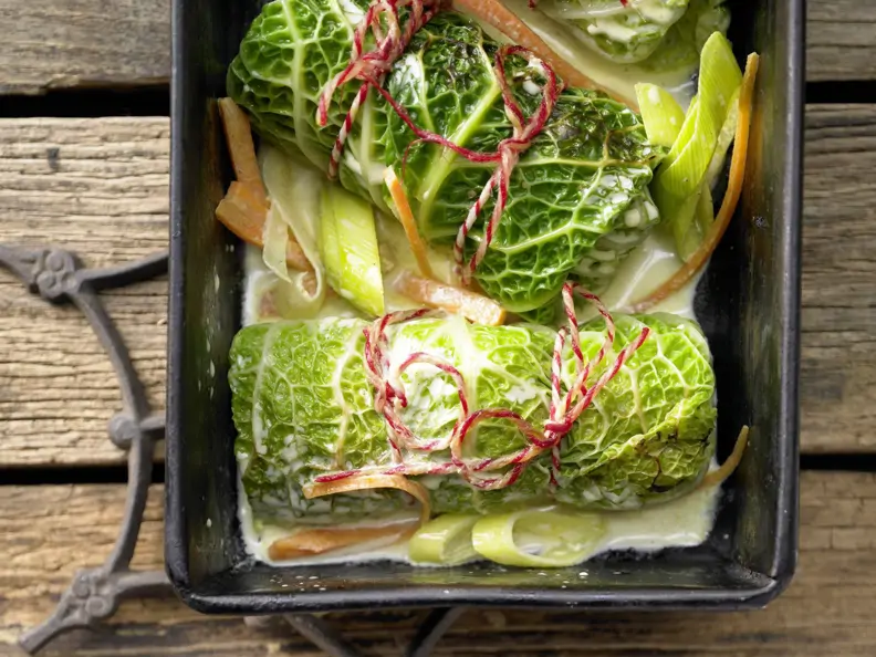  Vegetarische Wirsingrouladen