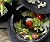 Romanesco-Kohlrabi-Ragout