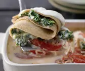 Crespelle mit Spinat und Ricotta