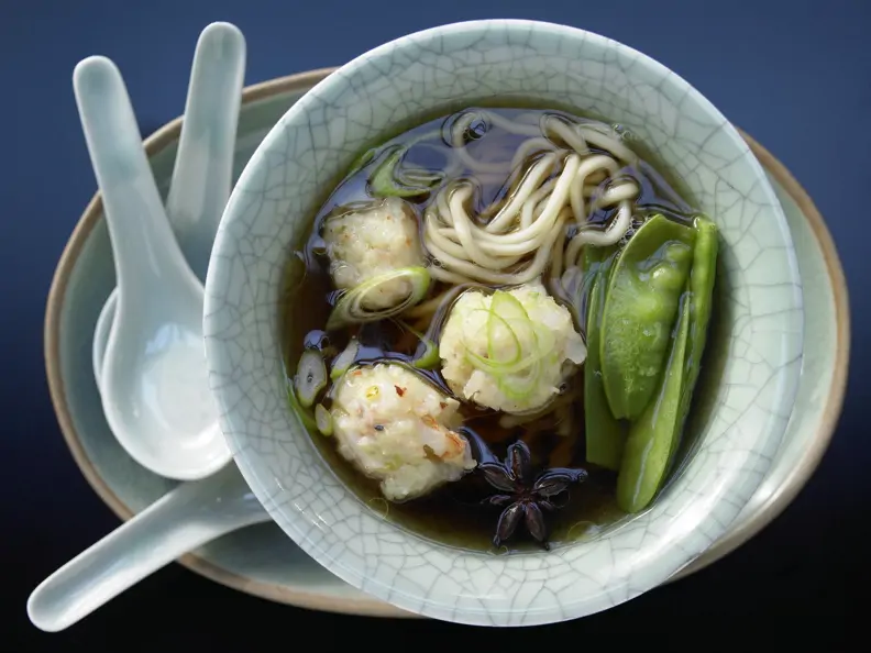 Garnelen-Nudel-Suppe