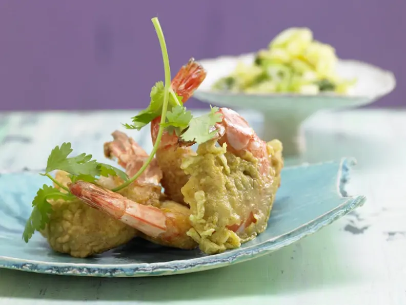 Frittierte Garnelen