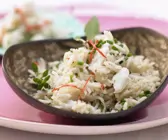 Basmatireis mit Krebsfleisch