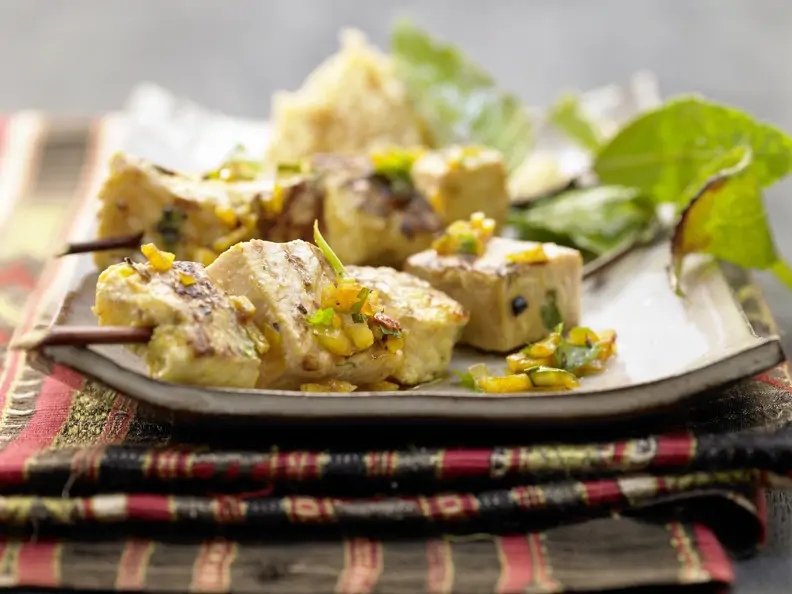Marokkanische Fischspieße