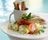 Ziegenkäse-Omelette