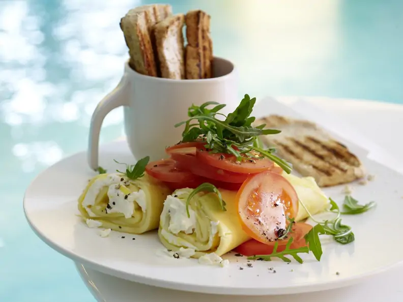 Ziegenkäse-Omelette
