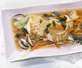 Gegrillter Heilbutt