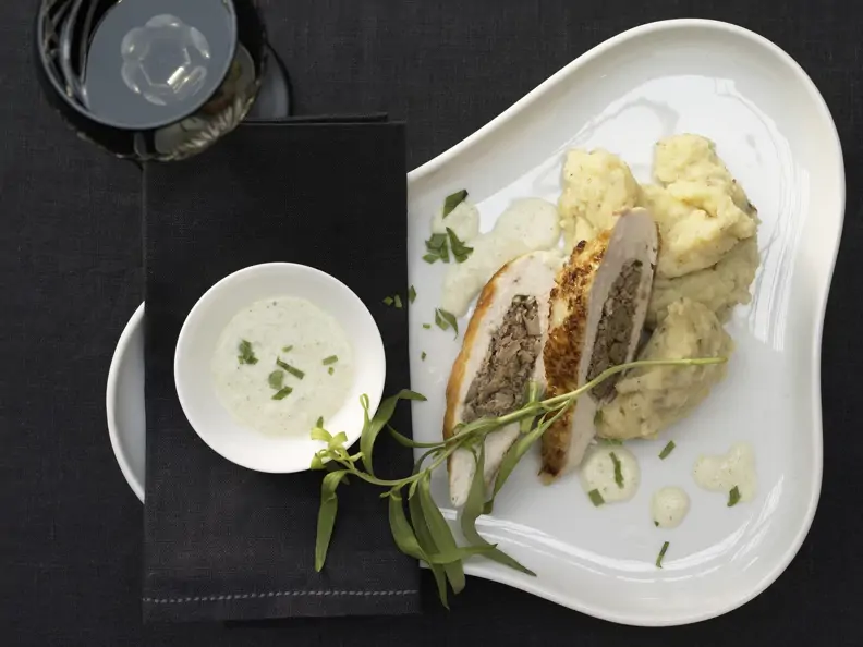Hähnchenbrust mit Pilzfüllung