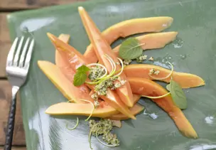 Papaya-Carpaccio