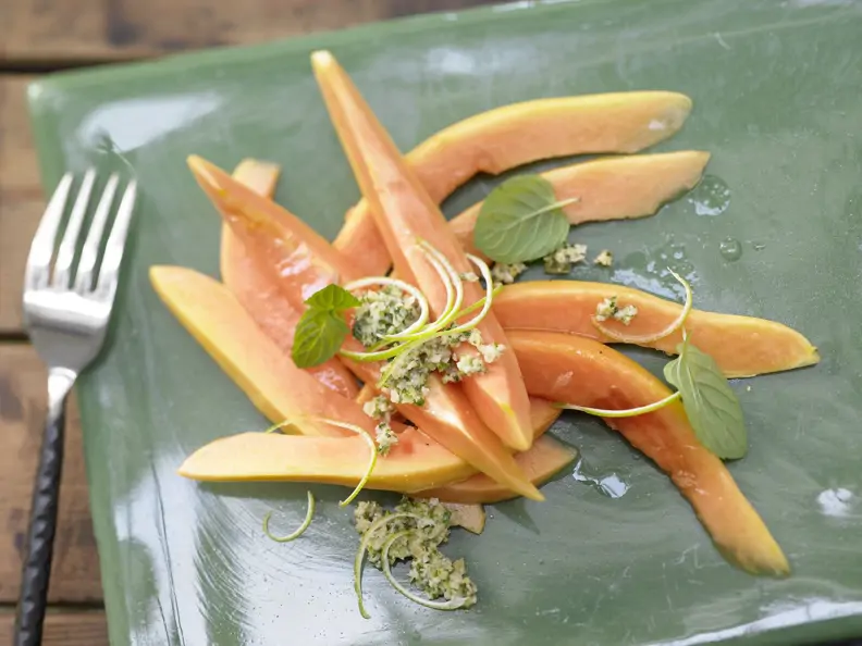 Papaya-Carpaccio