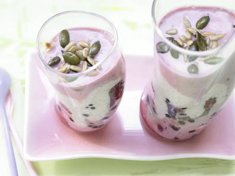 Beeren-Joghurt-Schichtdessert