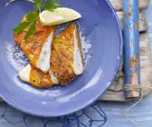 Gebackenes Schollenfilet