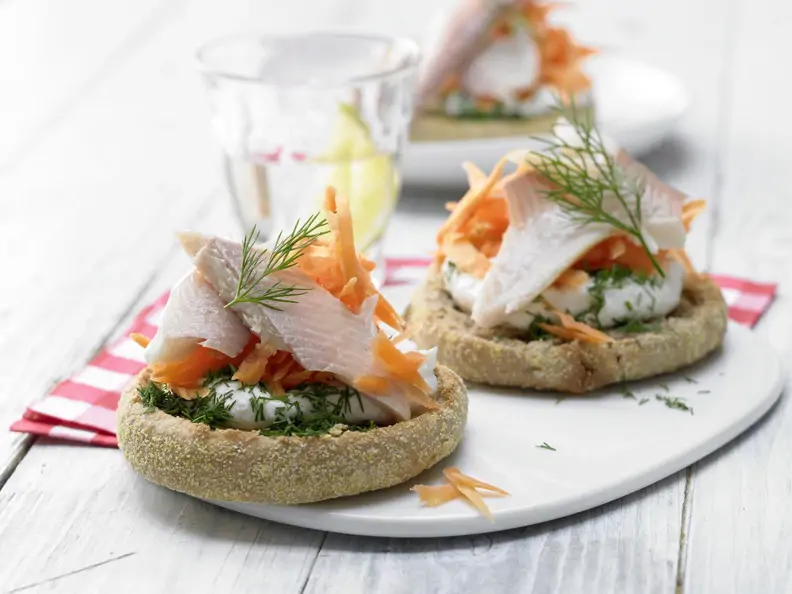 Forellenfilets mit Meerrettichquark