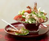 Garnelen-Gemüse-Salat