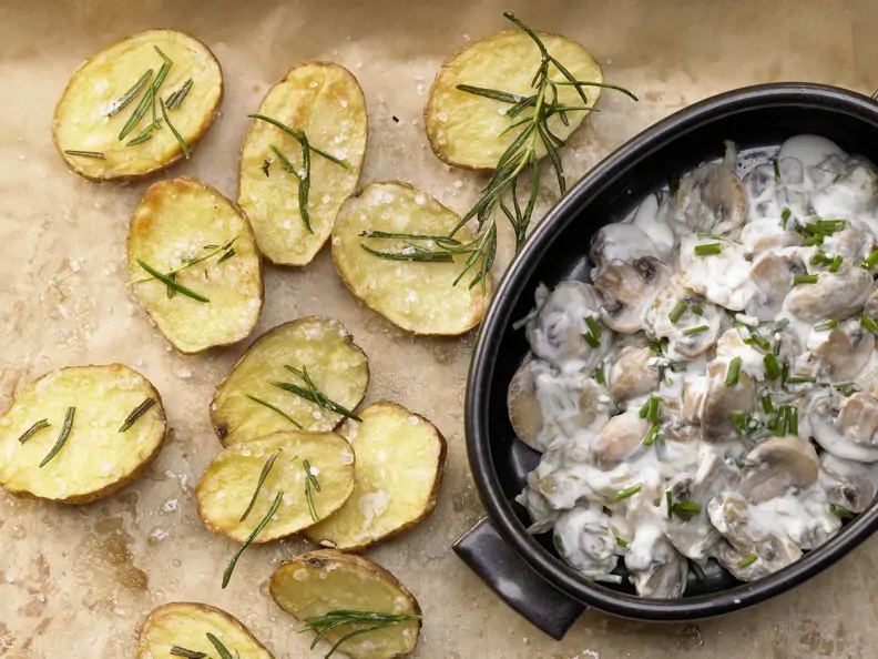 Gebackene Rosmarinkartoffeln