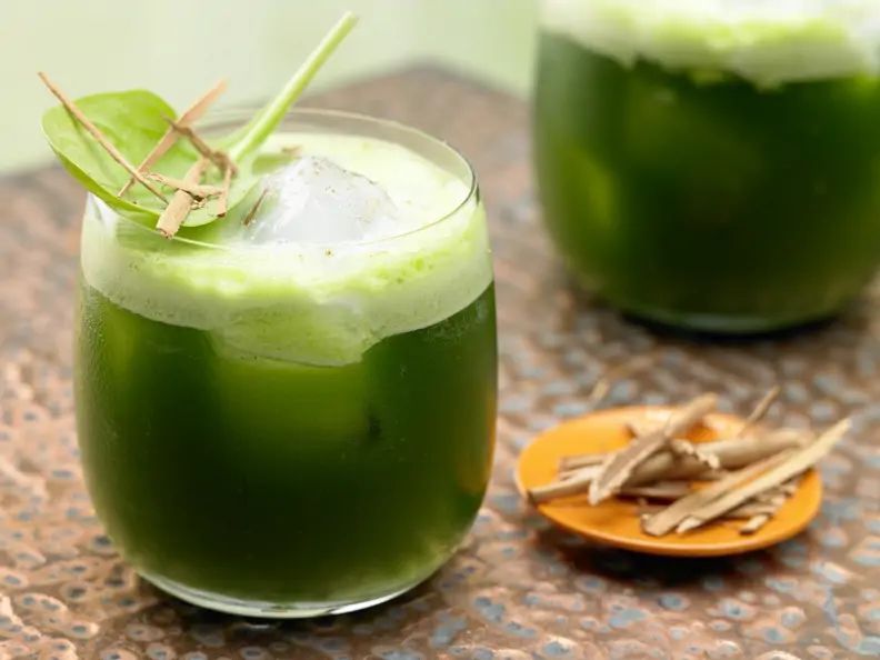 Melonen-Spinat-Saft