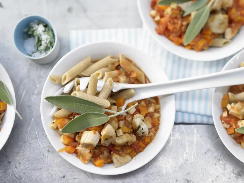 Hähnchen-Pasta
