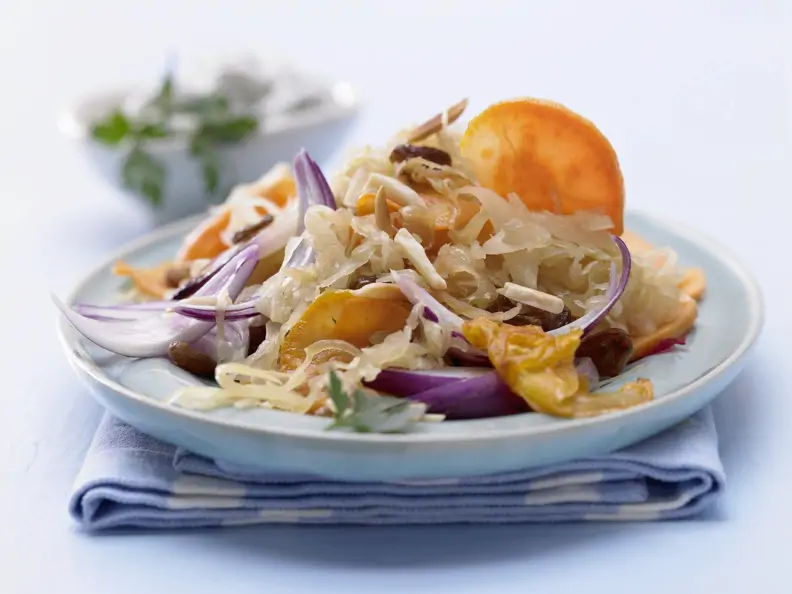 Gebratenes Sauerkraut