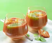 Erdbeer-Papaya-Drink