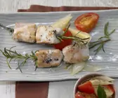 Rosmarin-Kaninchen-Spieße