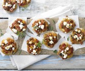 Minipizzen mit Paprikagemüse