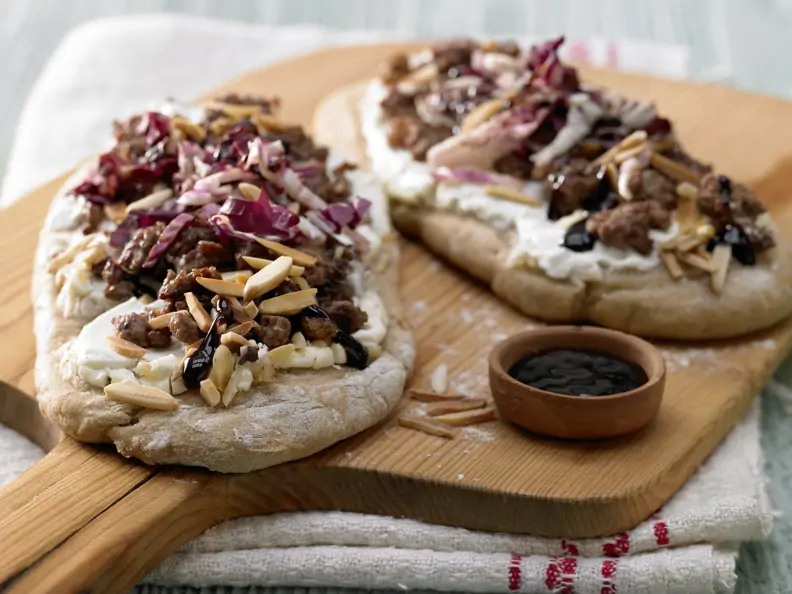 Pizza mit Lammhack