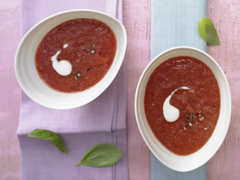 Kalte Melonen-Tomaten-Suppe