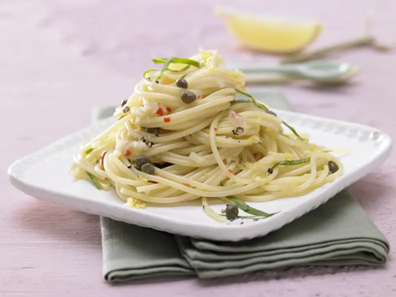 Pikante Kapern-Spaghetti