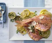 Gebratene Rotbarbenfilets