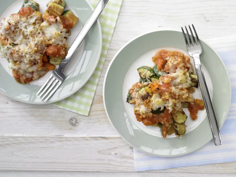 Zucchini-Tomaten-Auflauf