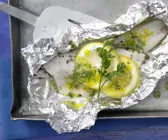 Forellenfilet im Alupäckchen