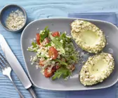 Avocado mit Mandelkruste