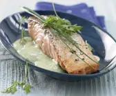 Gebratenes Lachsfilet