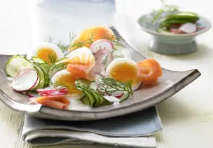 Lachs-Gurken-Salat