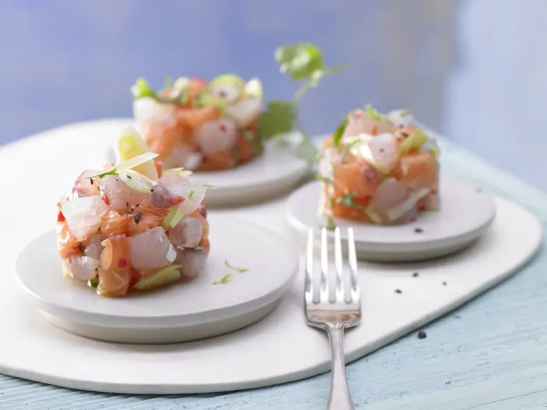 Feines Fischtatar